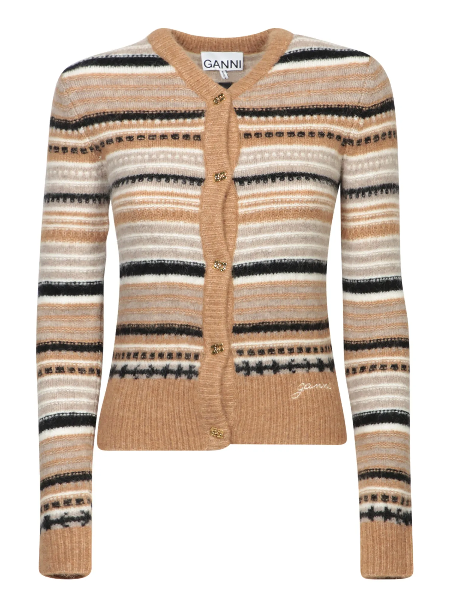 Beige Wool Cardigan