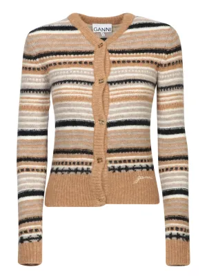Beige Wool Cardigan