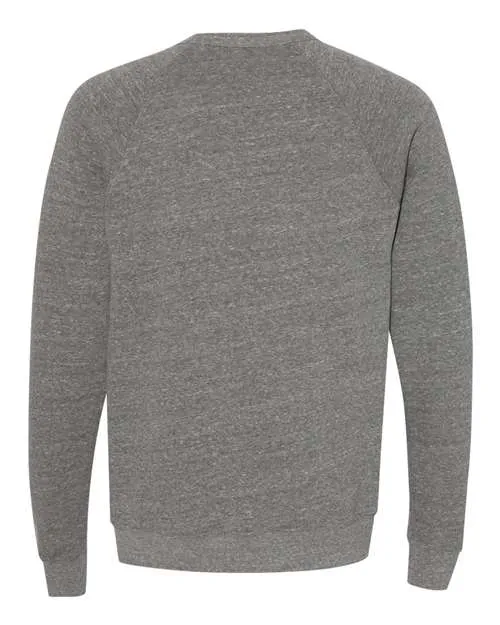 BELLA   CANVAS Sponge Fleece Raglan Crewneck Sweatshirt 3901 Deep Heather