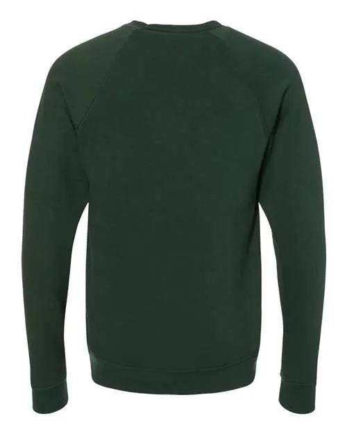 BELLA   CANVAS Sponge Fleece Raglan Crewneck Sweatshirt 3901 Forest