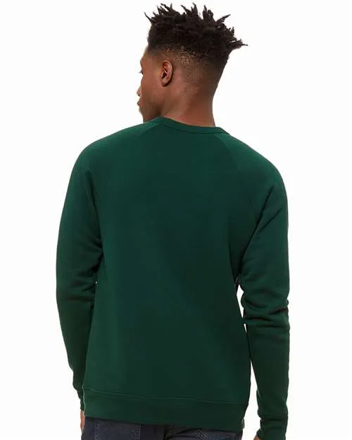 BELLA   CANVAS Sponge Fleece Raglan Crewneck Sweatshirt 3901 Forest