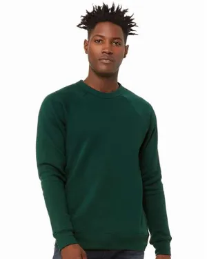 BELLA   CANVAS Sponge Fleece Raglan Crewneck Sweatshirt 3901 Forest