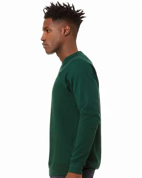 BELLA   CANVAS Sponge Fleece Raglan Crewneck Sweatshirt 3901 Forest