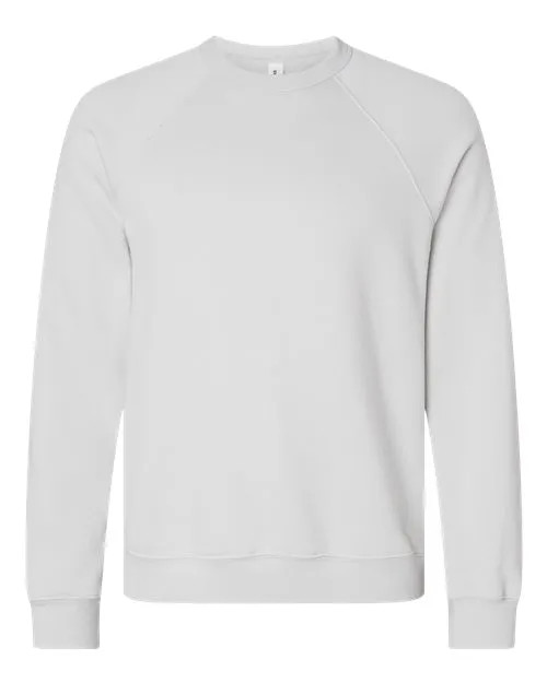 BELLA   CANVAS Sponge Fleece Raglan Crewneck Sweatshirt 3901 Silver