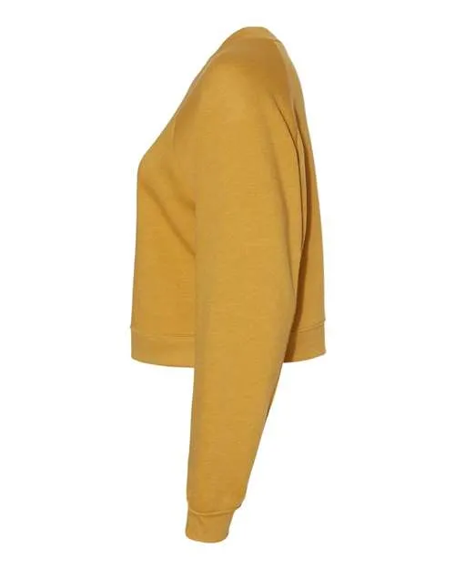 BELLA   CANVAS Women's Raglan Pullover Fleece 7505