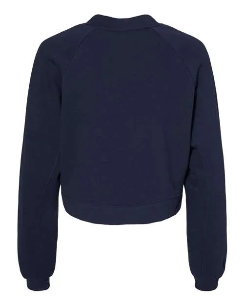 BELLA   CANVAS Women's Raglan Pullover Fleece 7505