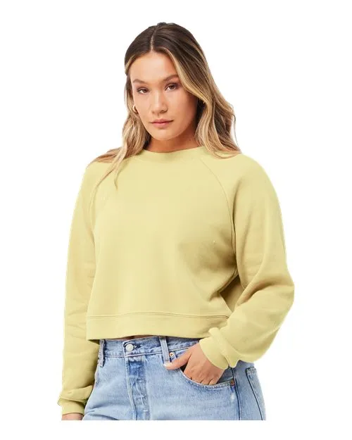 BELLA   CANVAS Women's Raglan Pullover Fleece 7505
