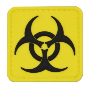Biohazard Square Patch Yellow