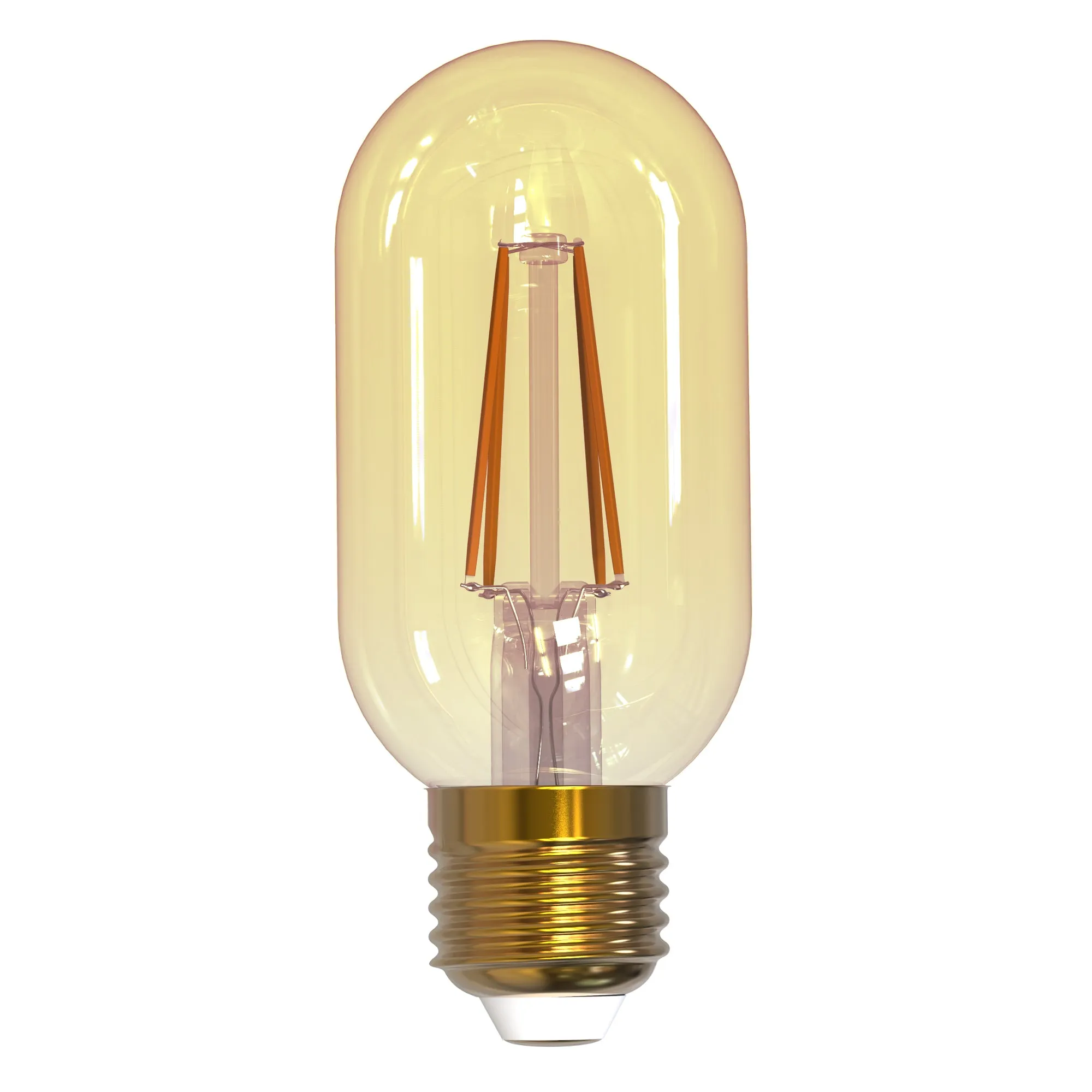 BULBRITE 776905 4 Watt T14 Filament Nostalgic - E26 Medium Base - 2100 Kelvin Warm White - 315 Lumens - Antique - 120 Volt