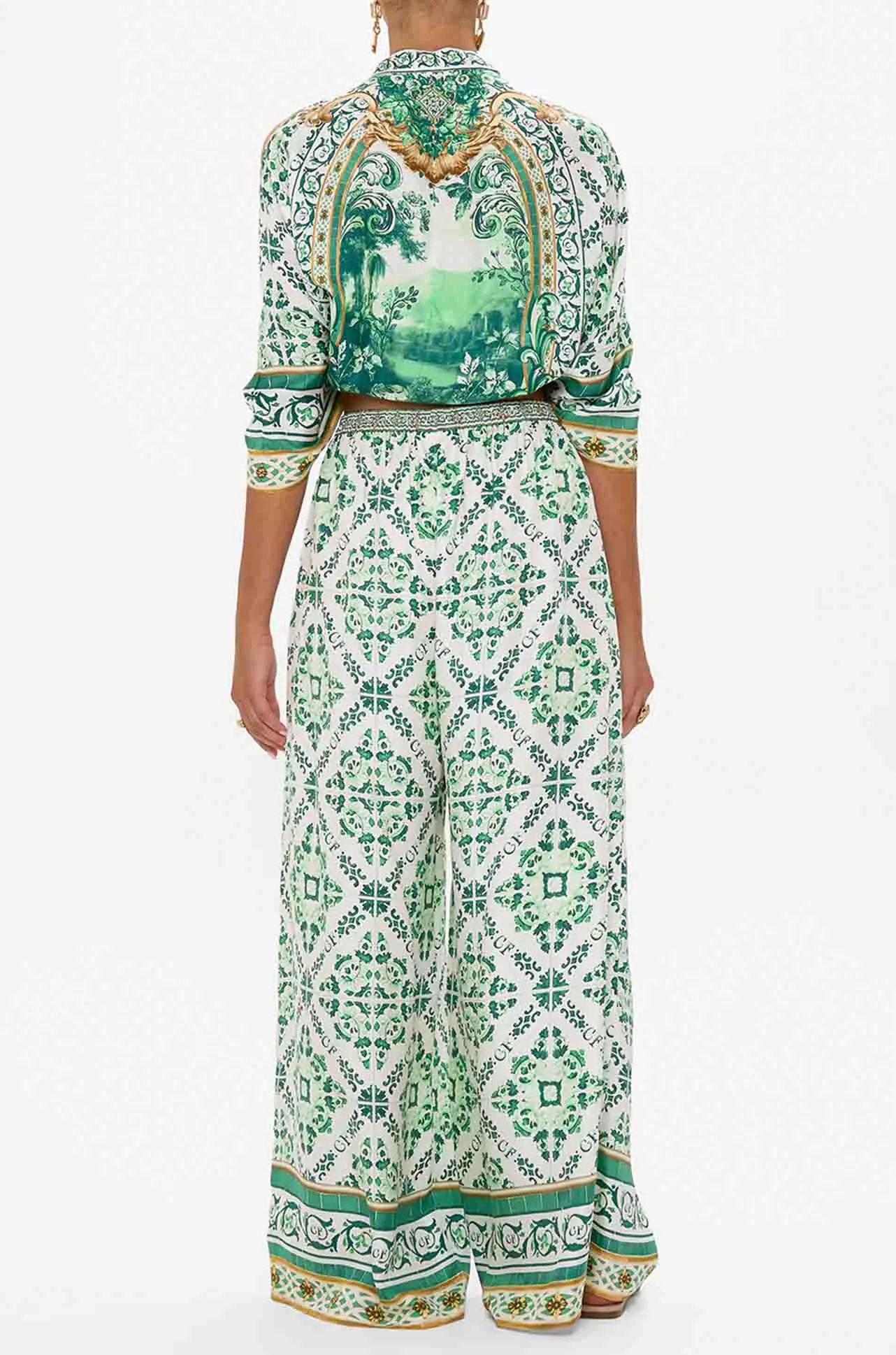 Camilla - Corridor Of Calm Tuck Front Pant