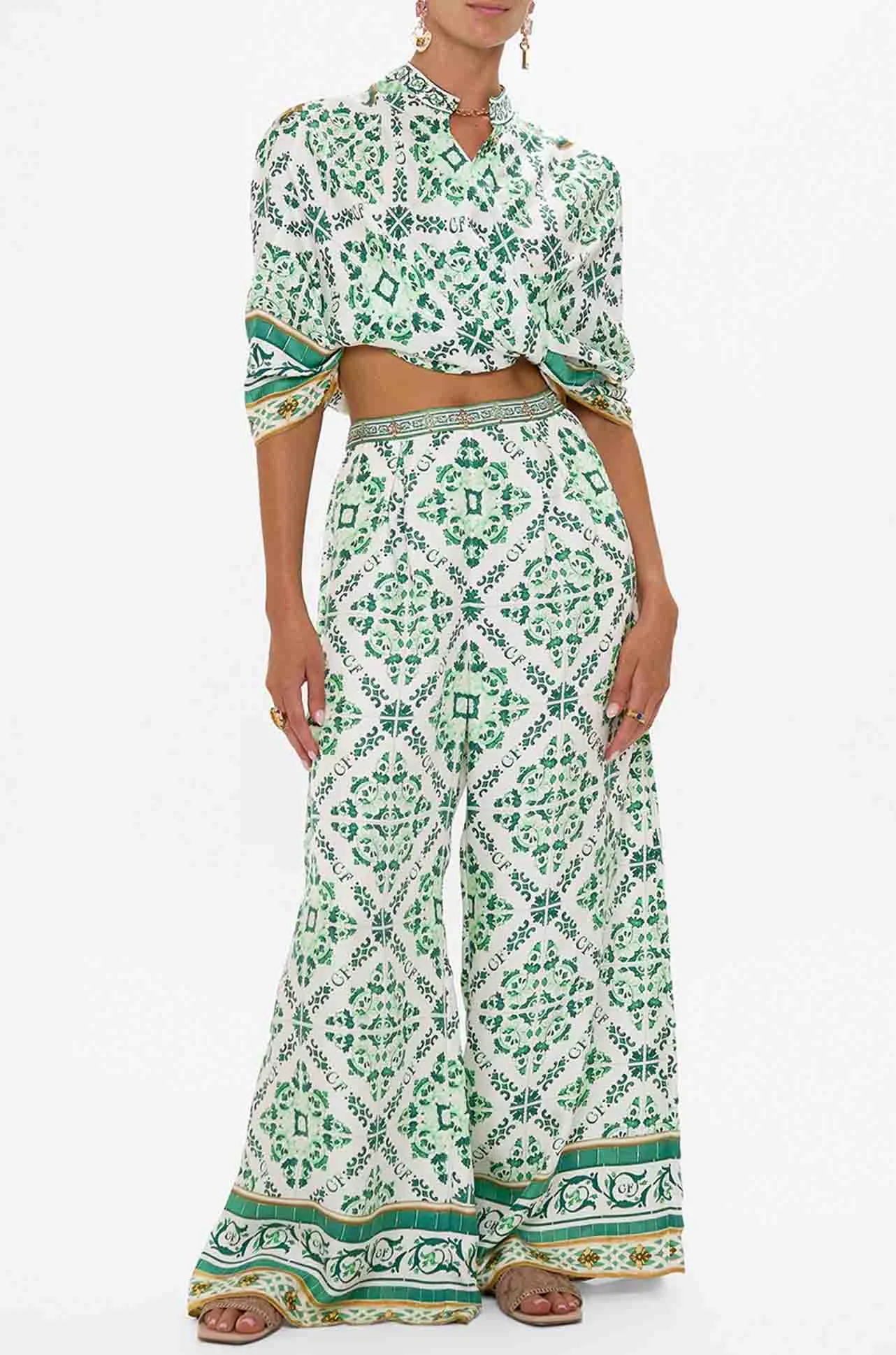 Camilla - Corridor Of Calm Tuck Front Pant