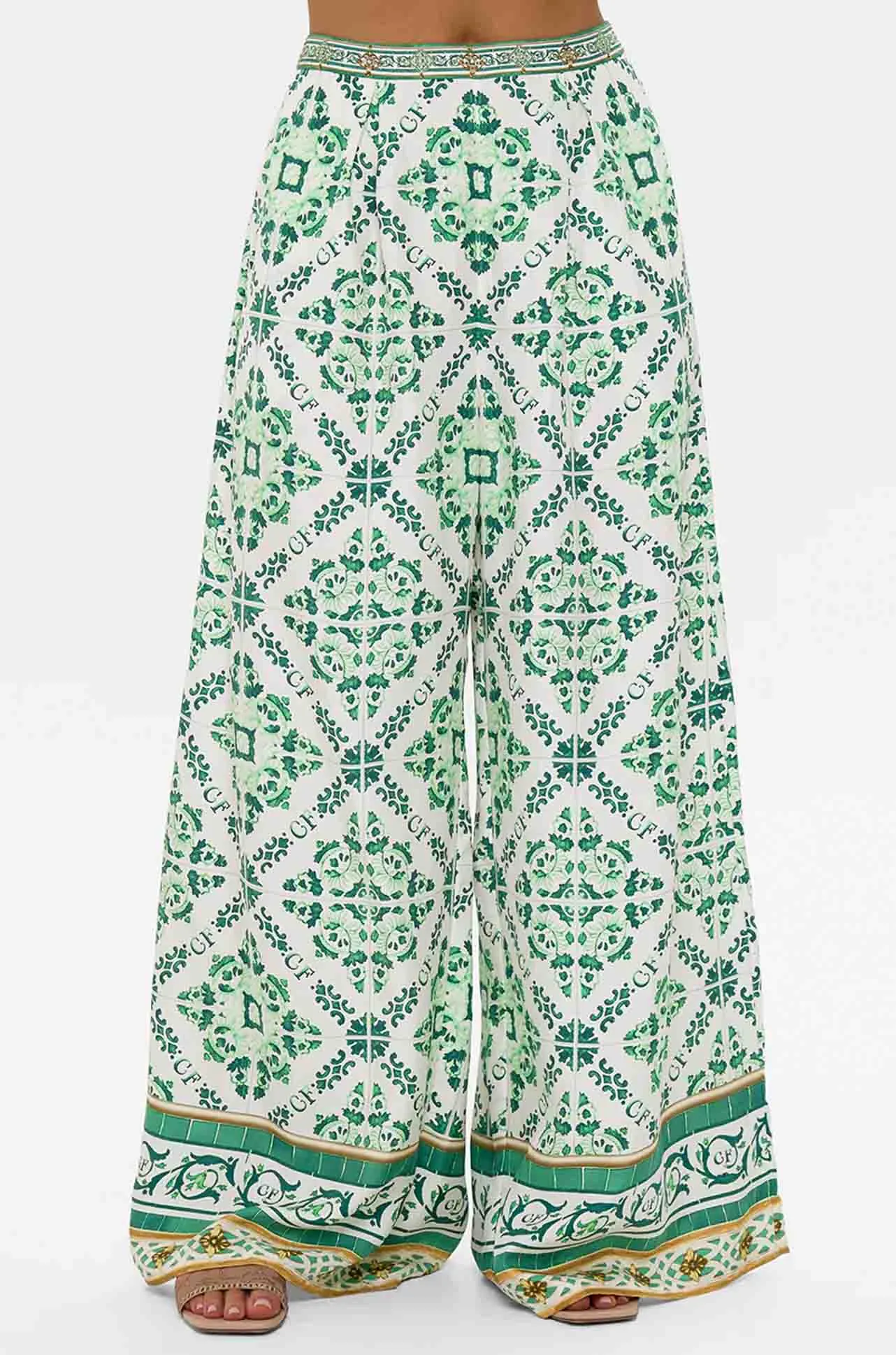 Camilla - Corridor Of Calm Tuck Front Pant