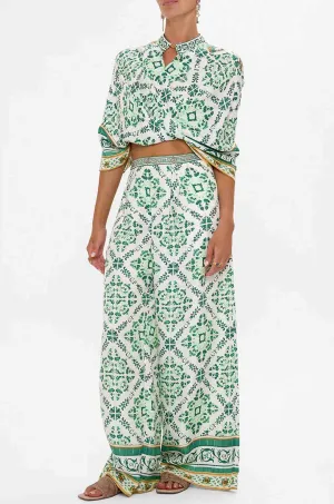 Camilla - Corridor Of Calm Tuck Front Pant