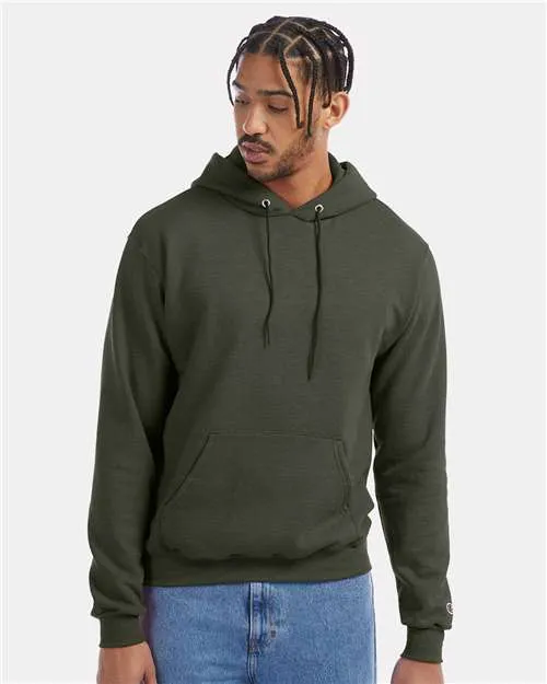 Champion Powerblend® Hooded Sweatshirt S700 Dark Green Heather
