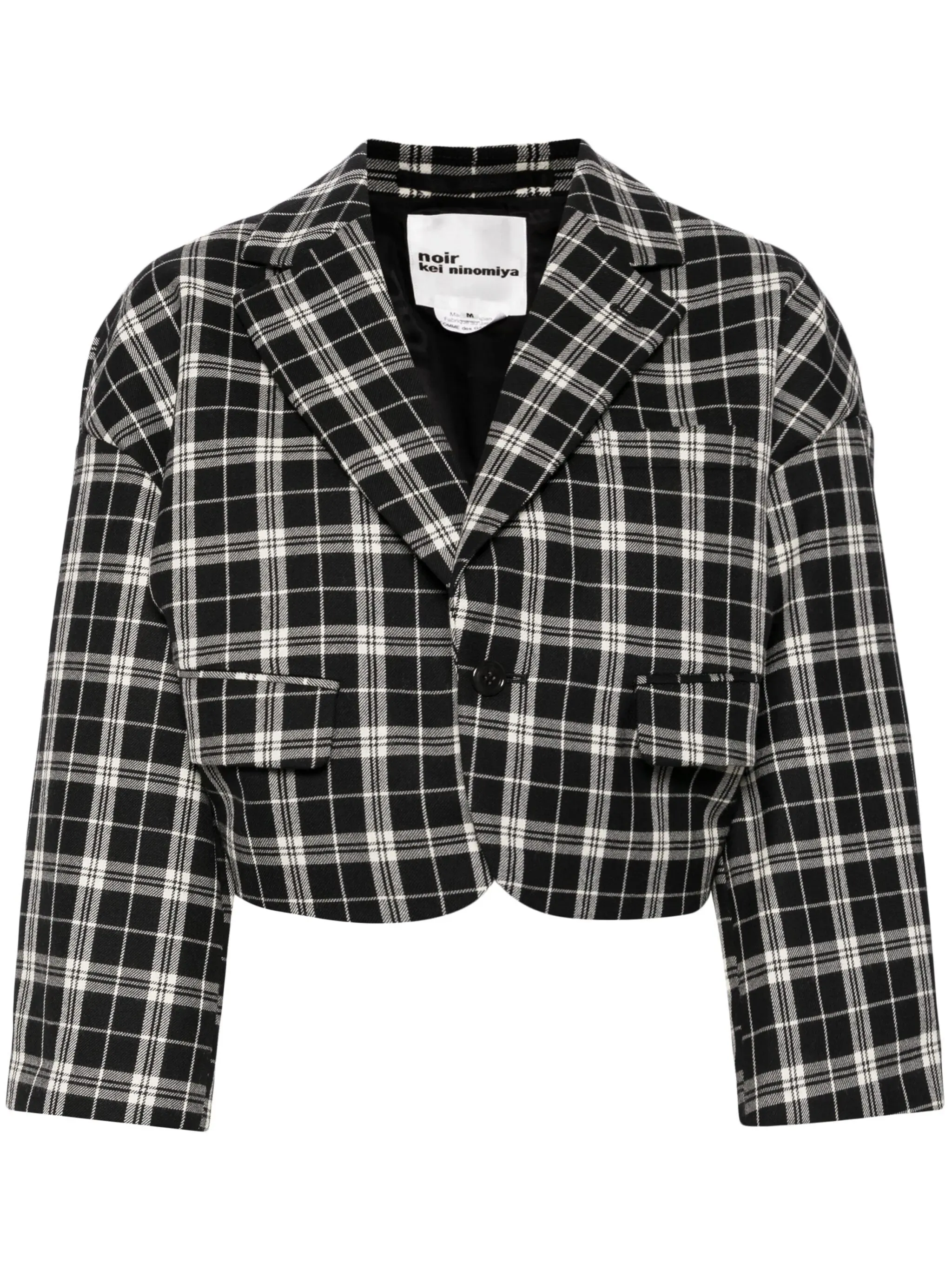 Check Pattern Wool Gabardine Jacket