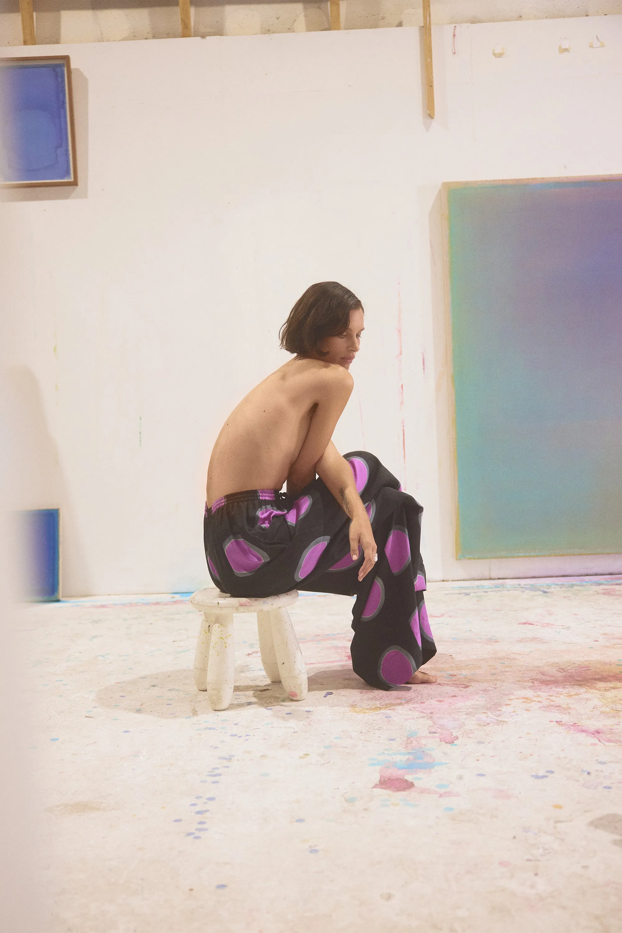 Clio Kusama Dot Silk Pants