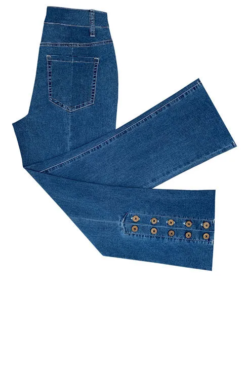 Crop Vintage Button Pant