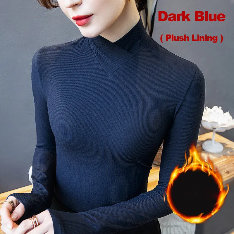Cross turtleneck fleece sweater【Buy 2 free shipping】
