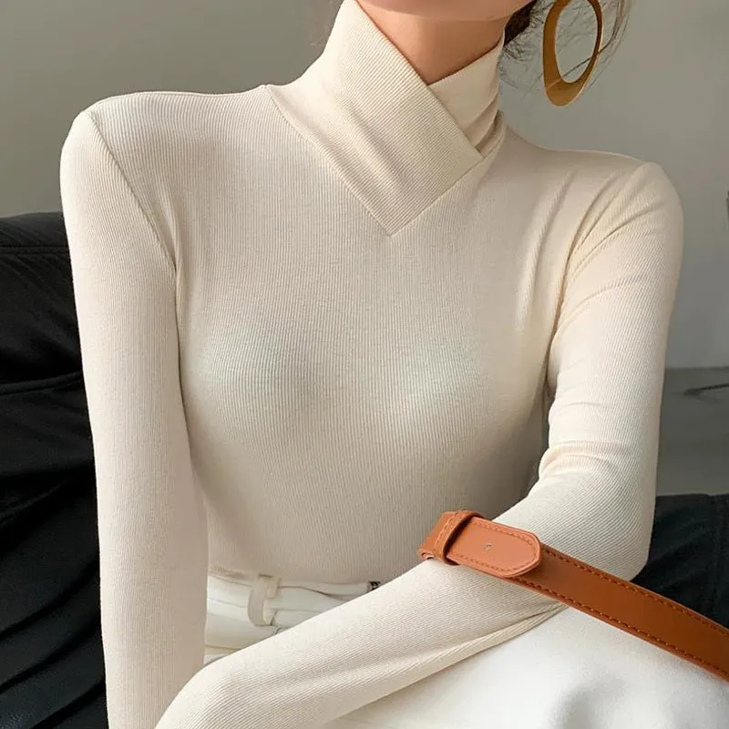 Cross turtleneck fleece sweater【Buy 2 free shipping】