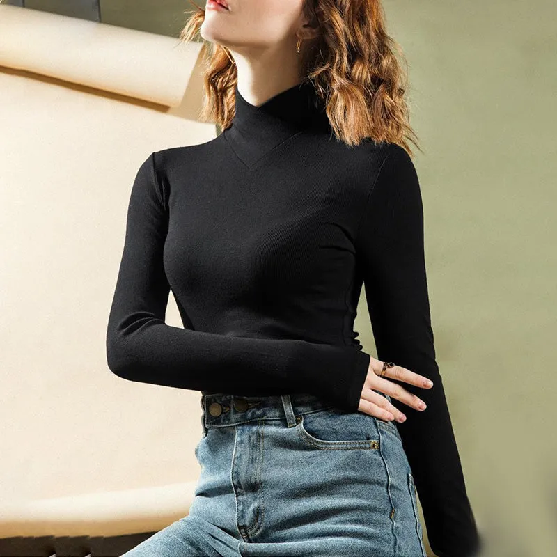 Cross turtleneck fleece sweater【Buy 2 free shipping】