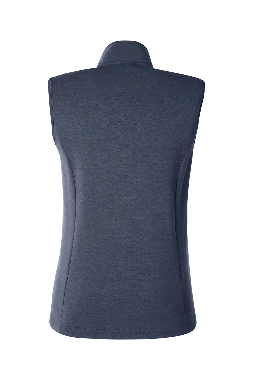 Devon & Jones Womens New Classics Charleston Hybrid Full Zip Vest - Navy Blue Melange