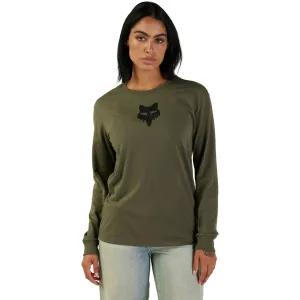 Fox Racing Fox Head Long Sleeve T-Shirt Olive Green