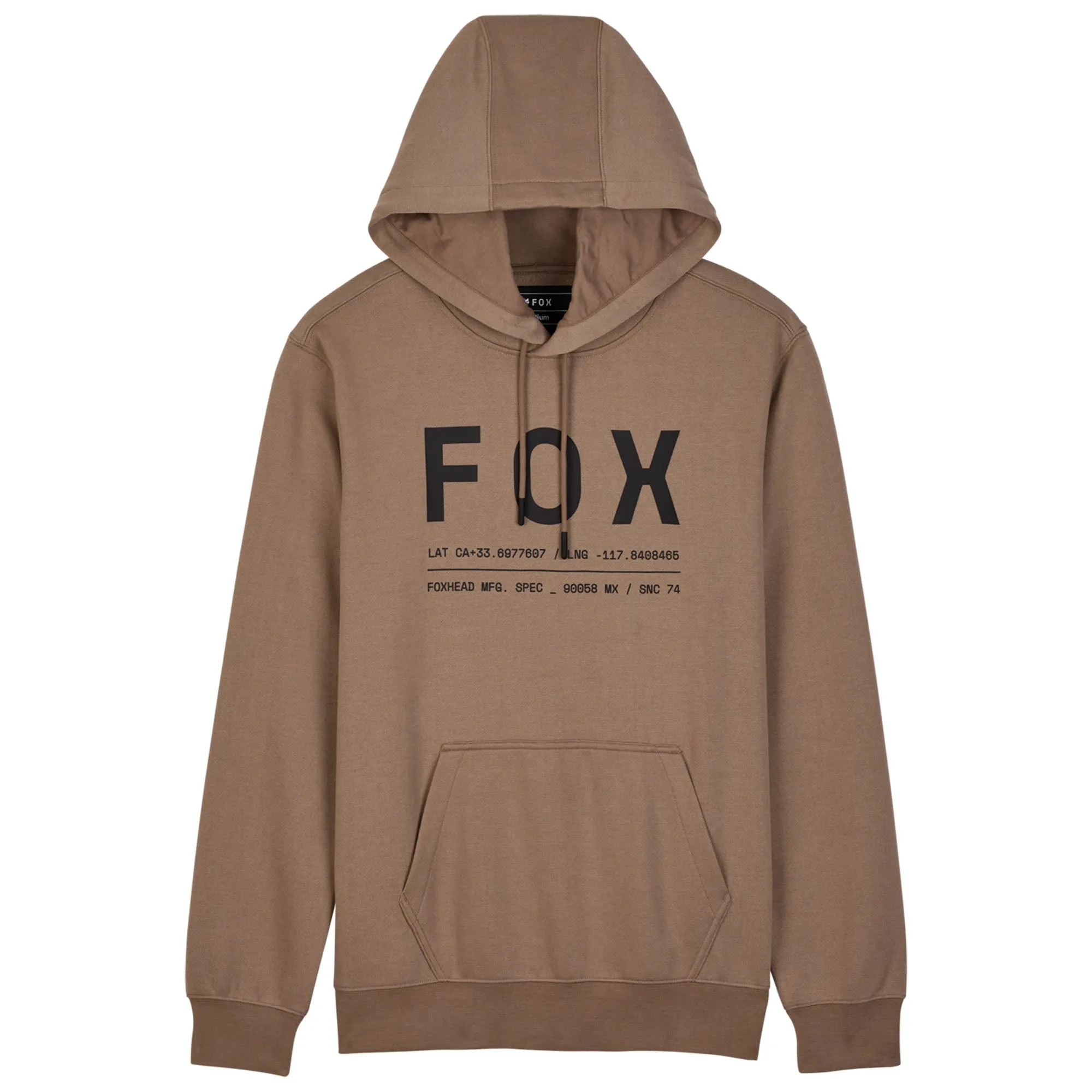 Fox Racing  Mens Non Stop Fleece Pullover Hoodie Long Sleeve Comfort Soft Chai