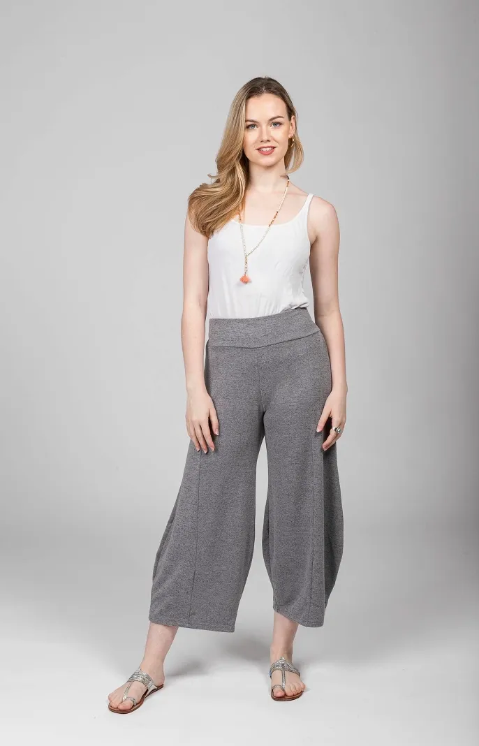 Grey Easy Knit Pocket Pant