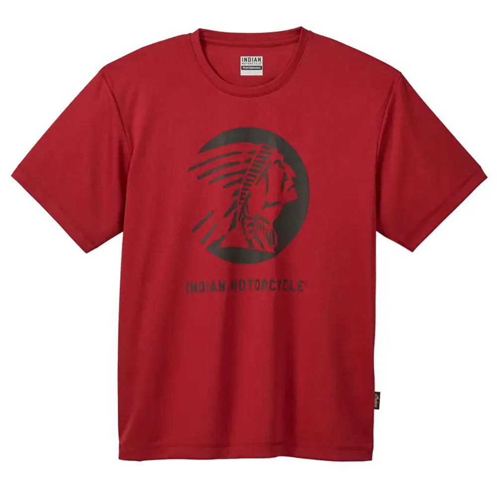 Indian Motorcycle  Mens Active T-Shirt Tee Soft Lightweight Comfortable Red