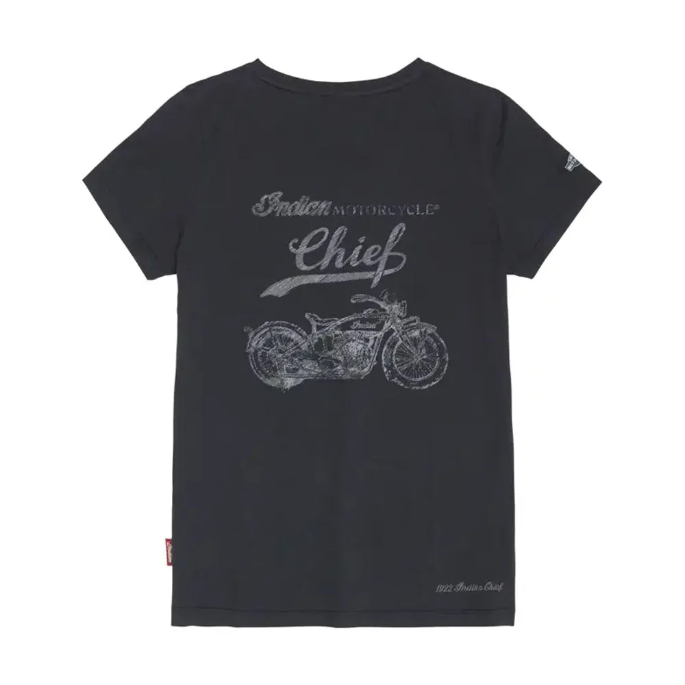 Indian Motorcycle  Polaris Womens 1922 Big Chief T-Shirt Tee Soft Lightweight Comfortable
