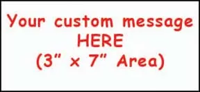 Insert Sign for Message Vest