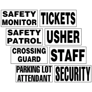 Insert Sign for Message Vest