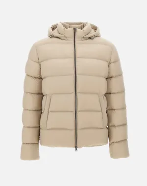 Men's Sand Down Jacket with Hood
