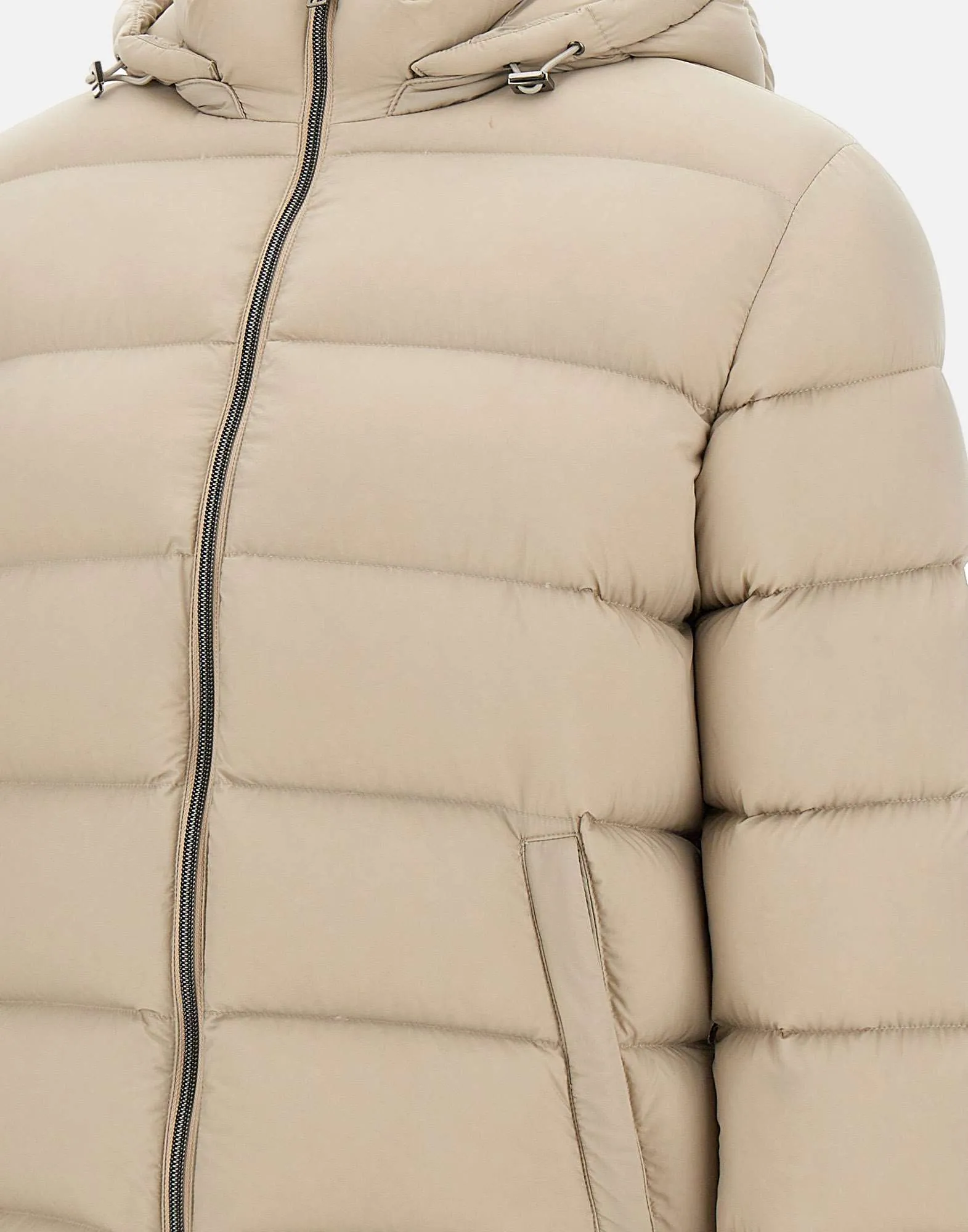 Men's Sand Down Jacket with Hood