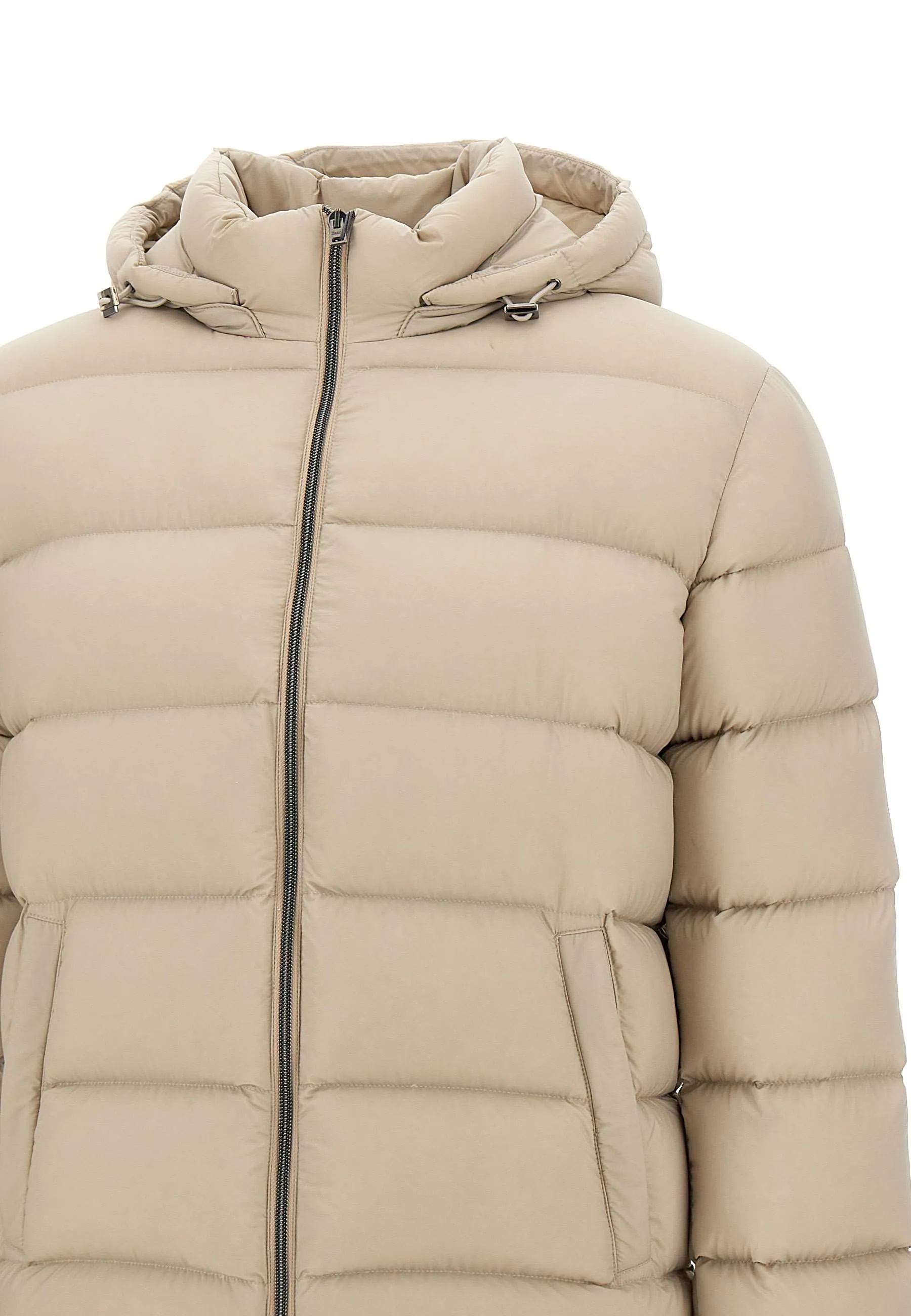 Men's Sand Down Jacket with Hood