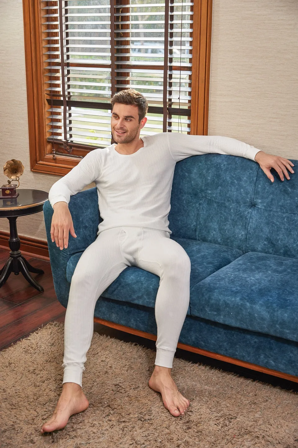 Neva Modal Round Neck Full Sleeves Warmer/Thermal Upper for Men