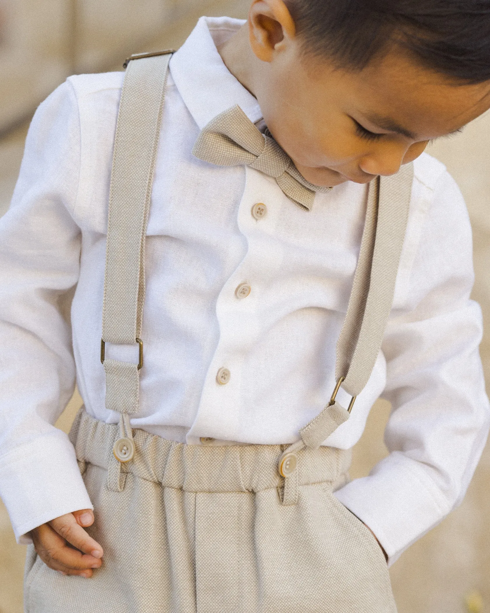 Nora Lee Suspender Pant - Fog