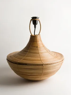Pagoda large rattan table lamp base