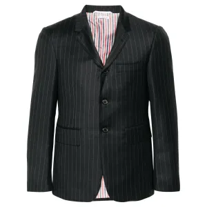Pinstripe Wool Blazer