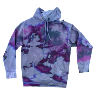 Plum Purple Liquid Infusion Tie Dye Hoodie