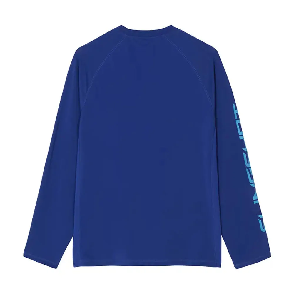 Polaris  Long Sleeve Performance Shirt Tee Soft Lightweight Comfortable Blue