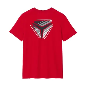 Polaris  Short Sleeve V-Neck T-Shirt Tee Soft Lightweight Comfortable Red