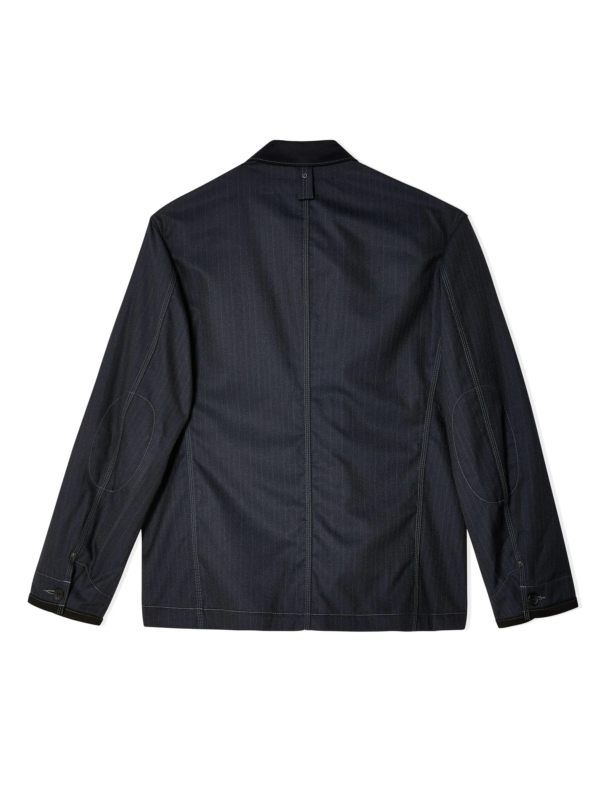 Polyester Wool Herringbone Blouson
