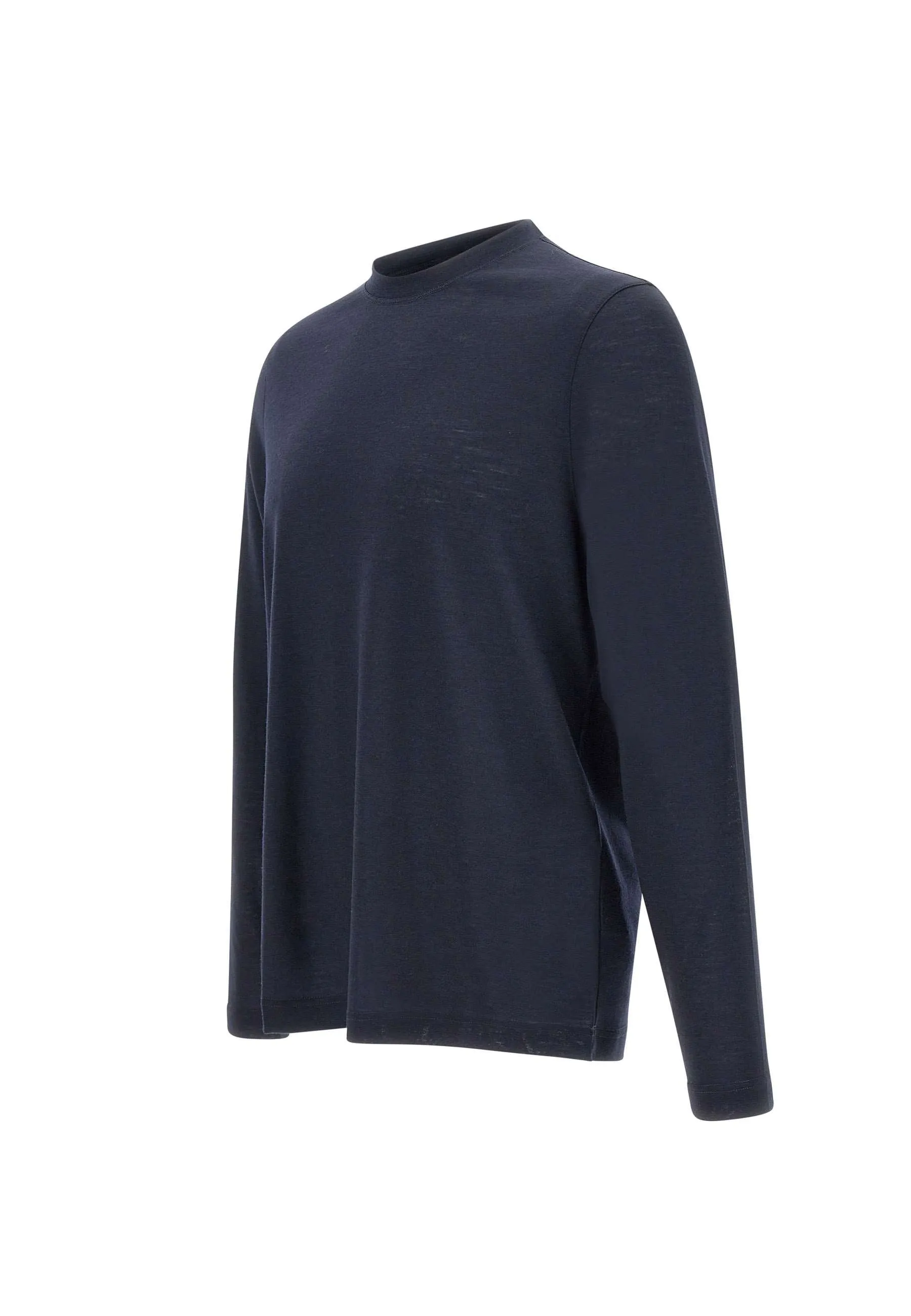 Royal Merino Wool Sweater in Midnight Blue