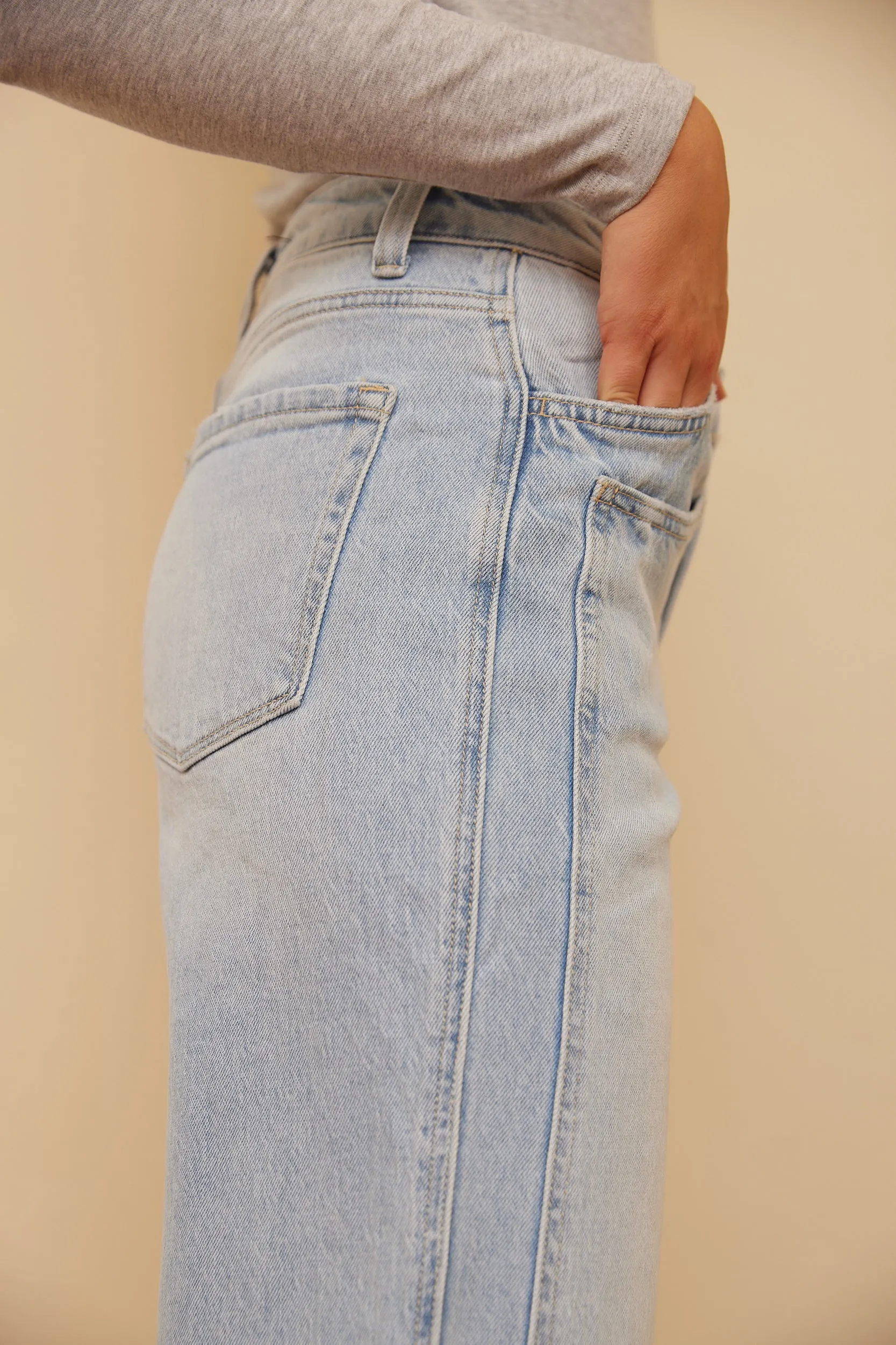 SALE - Corey Super High Rise Wide Leg Jeans