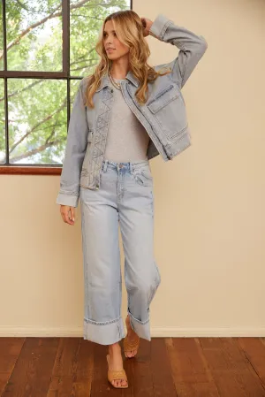 SALE - Corey Super High Rise Wide Leg Jeans