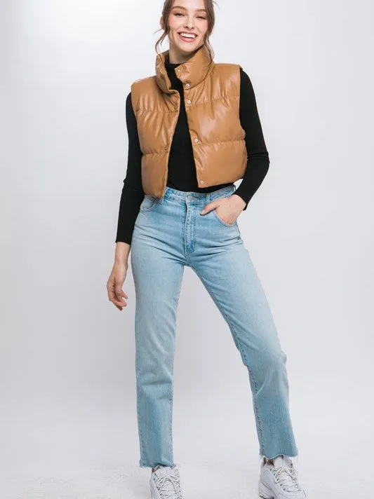 Style is What You Do Cropped Puffer Vest
