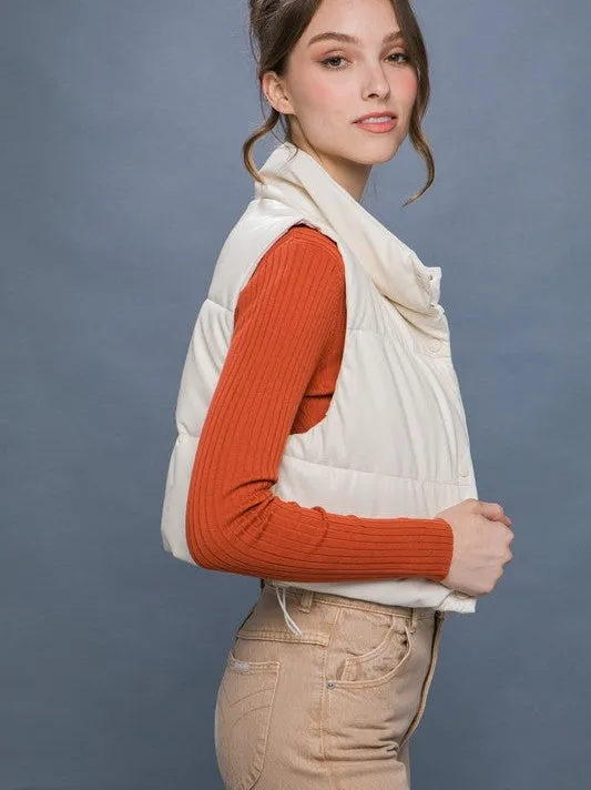 Style is What You Do Cropped Puffer Vest