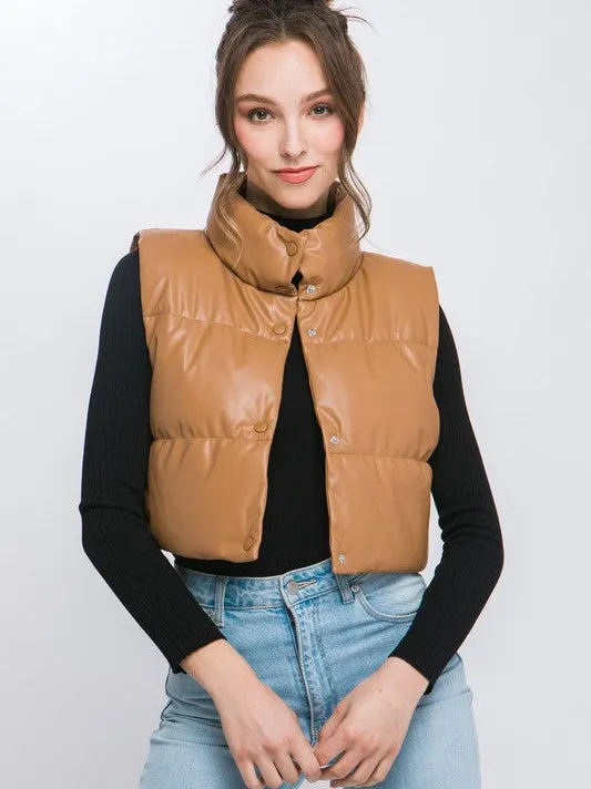 Style is What You Do Cropped Puffer Vest