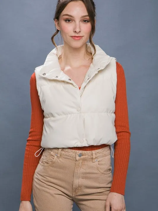 Style is What You Do Cropped Puffer Vest